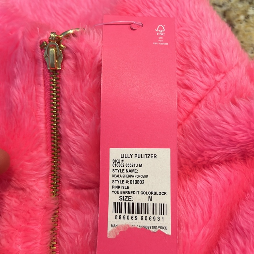 Lilly Pulitzer brand new Keala Sherpa Popover - Picture 2 of 6